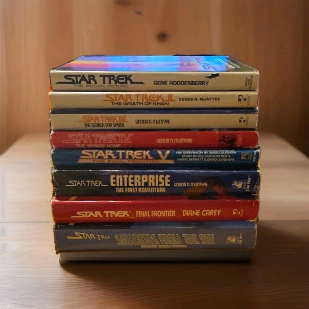 Star Trek Enterprise Set Of 8 Hard Cover Books